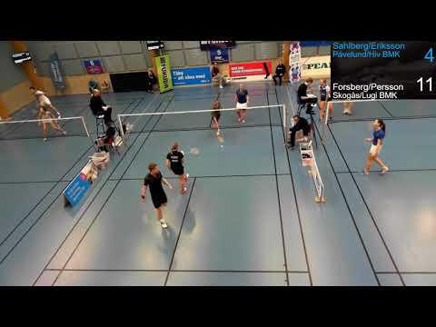 SM Badminton - MD R1 - Forssberg/Persson vs Sahlberg/Eriksson