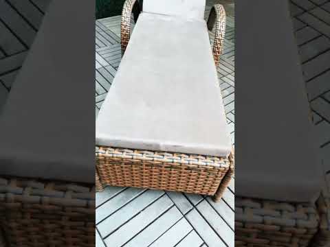 Розкладні Шезлонги плетені Оптима #ротанг #лежак