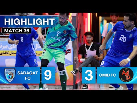Hero Afghanistan Futsal Premier League - Sadaqat FC Vs Omid FC - Match 36 - Highlights⚽