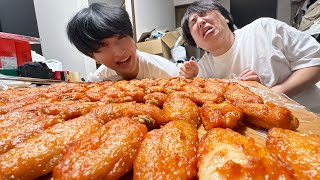 夜ごはん辛味チキンだけ...家族の嫌いな所発表したらｗｗｗ【大食い】
