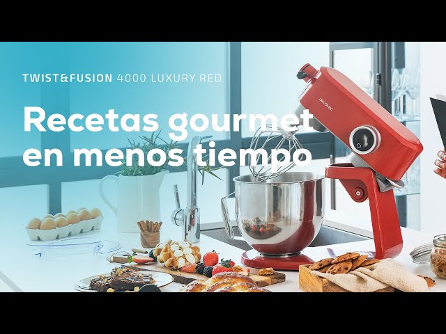 Batedeira Cecotec Twist&Fusion 4000 Luxury Red 800 W LCD 5,2 L Alumínio video
