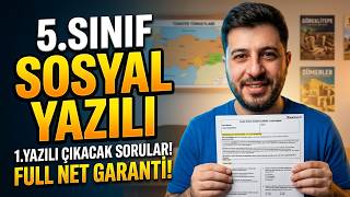 5.Sınıf Sosyal Bilgiler 2.Dönem 1.Yazılı