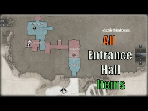 Resident Evil Village || Castle Dimitrescu || Entrance Hall Items