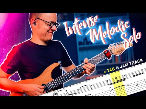 Intense Melodic Rock Ballad Solo in A minor | + Guitar TABS (Suhr Modern Pro)