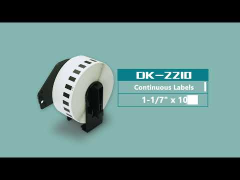 Brother DK-2210 Continuous Labels Size:1-1/7" x 100'(29mm x 30.48m)
