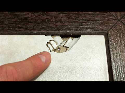 FLIESENREPARATUR - So reparieren Sie einen großen Sprung im Boden perfekt selbst