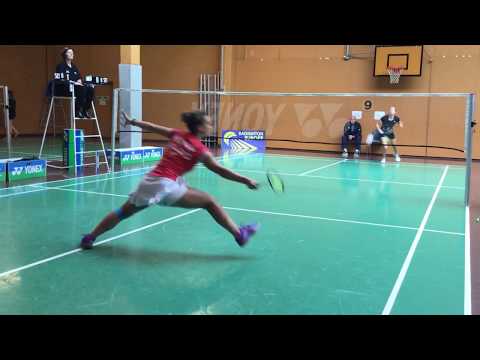 Kiara Henry, England vs. Miranda Johansson , Sweden at Danish Junior Cup at Gentofte Badminton