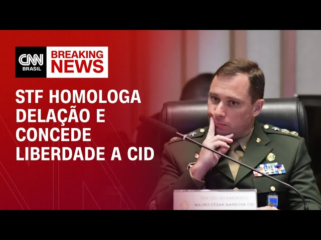 STF homologa delação e concede liberdade a Cid | LIVE CNN