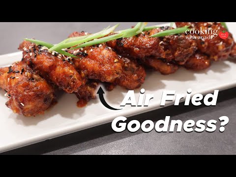 These Air Fryer Korean Fried Chicken Wings are Sweet, Spicy & CRUNCHY!