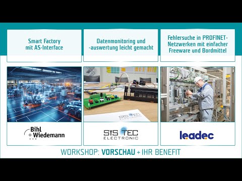 Auszug aus dem Workshop-Programm auf dem Automatisierungstreff 2024