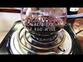 Wine gunk left overs after fractional distillation of red wine?