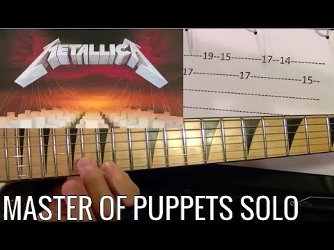 Master of Puppets Solo by Metallica - Guitar Lesson Video