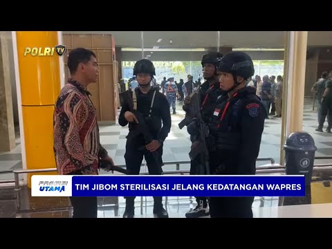 POLDA MALUT PASTIKAN KEAMANAN BANDARA SULTAN BABULLAH MENJELANG KEDATANGAN WAPRES
