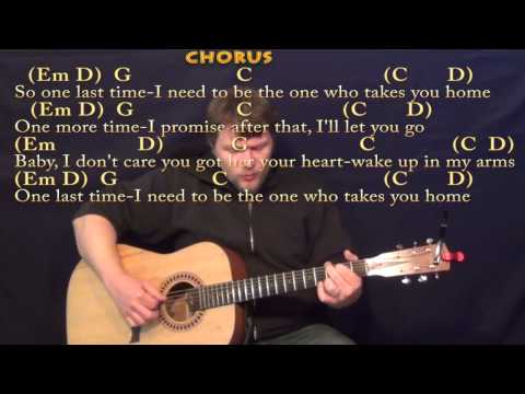 One Last Time (Ariana Grande) Fingerstyle Guitar Cover Lesson in G with Chords/Lyrics