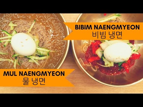 Naengmyeon (냉면): Cold Korean Noodles Challenge (물 냉면 vs 비빔 냉면) em Seul, Coreia