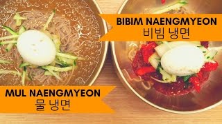 Naengmyeon (냉면): Cold Korean Noodles Challenge (물 냉면 vs 비빔 냉면) in Seoul, Korea