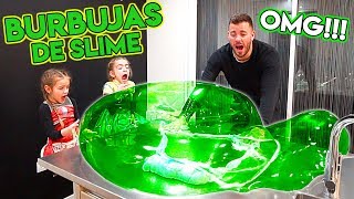 COMO HACER BURBUJAS con SLIME!!  ItarteVlogs