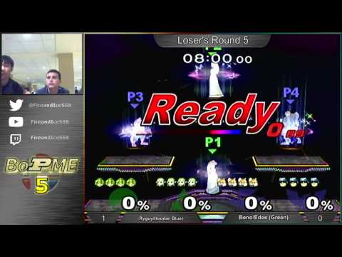 BoPME 5 - Ryeguy/Hoodie (Fox/Falcon) vs. Beno/Edee (Marth,Sheik/Peach)