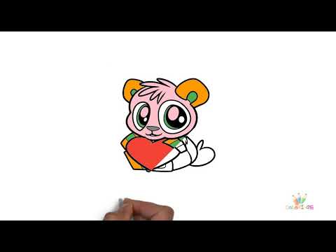 Coloriage kawaii panda à imprimer - Coloriagecrayon