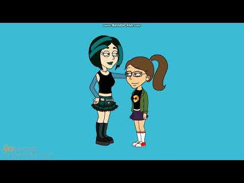 Gwen (Total Drama) Hugs Margo Gru