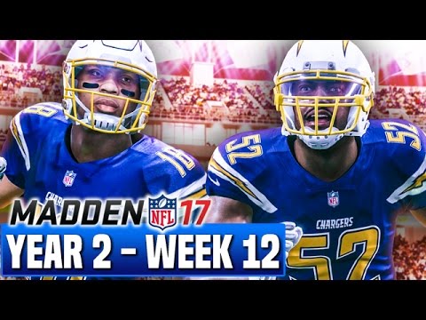 Madden 17 Chargers Franchise Year 2 - Week 12 vs Chiefs | Ep.35