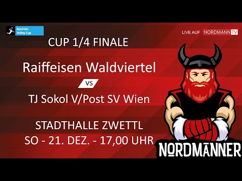 ÖVV Cup 1/4 Final Spiel zwischen URW Raiffeisen Waldviertel vs. TJ Sokol V/Post SV Wien.