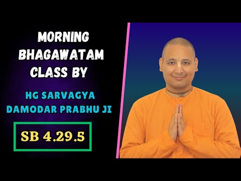 ISKCON ROHINI LIVE 🔴 Morning  Bhagawatam By Class  HG Sarvagya Damodar Prabhu ji (SB 4.29.5)