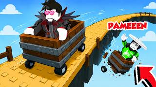 MELUNCUR BALAPAN NAIK MINECART PALING NGAKAK DI ROBLOX!!! MELUNCUR BALAPAN NAIK MINECART PALING NGAKAK DI ROBLOX!!!