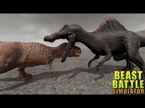 T-REX vs SPINOSAURUS - BEAST BATTLE SIMULATOR