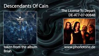 Descendants Of Cain - The License To Depart