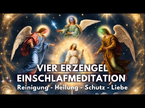 Erfahre himmlische Reinigung, Heilung, Schutz & Liebe | Vier Erzengel Meditation zum Schlafen