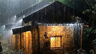 Fall Asleep Immediately with Terrible Heavy Rain & Thunder on a Metal Roof Beat Stress - Daisy Lutus