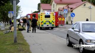 preview picture of video '140619 - Söderhamn: Cyklist påkörd'