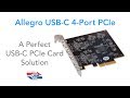 Sonnet Allegro USB-C 4-Port PCIe Card Overview - Works in 2019 Mac Pro!
