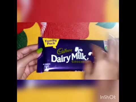 cadbury dairy milk chocolate bar 130 gm - family pack opening