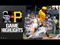 Rockies Vs Pirates Game Highlights 8 22 25 MLB Highlights