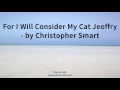 For I Will Consider My Cat Jeoffry   by Christopher Smart - Poems Cafe For I Will Consider My Cat Jeoffry   by Christopher Smart