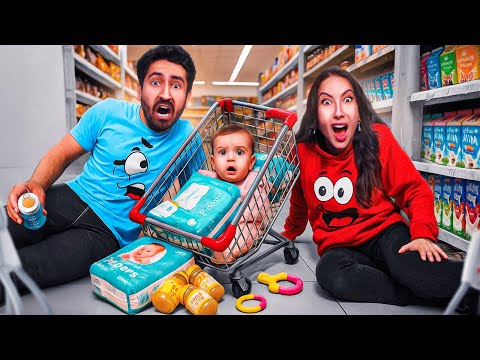 Levando um BEBÊ AO MERCADO pela primeira vez! (Pior decisão)