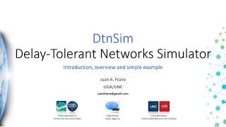 DtnSim: Delay Tolerant Network Simulator - 1) Introduction