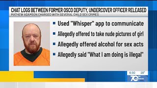 Search warrants show alleged chat logs between former Olmsted County deputy, undercover officer