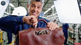 Inside a Luxury Leather Bag Factory | How Lived-In Distressed Leather Bags Are M