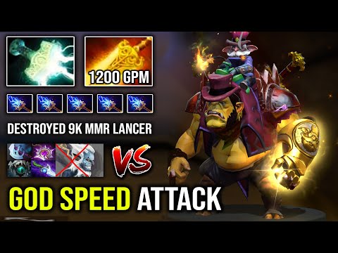 GOD SPEED ALCHEMIST Nothing Can Stop this Man 100% Deleted Anyone Vs 9K MMR Lancer 1.2k GPM DotA 2