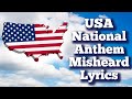USA National Anthem Misheard
