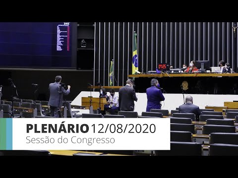 Sessão do Congresso (Câmara) para análise de vetos presidenciais - 12/08/20 - 14:00