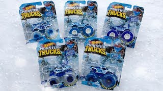 Hot Wheels Monster Trucks Blizzard Bashers Unboxing!