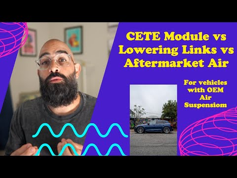 Is the CETE Module right for you? What about Lowering Links? Experience with my B9 SQ5