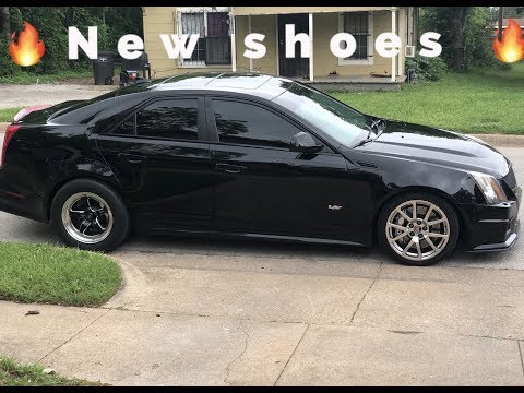 New Weld Drag Pack for the CtsV she looks mean!