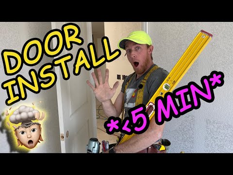 Installing Interior Door in Less Than 5 MINUTES: The EASIEST and FASTEST Way, Professional Quality!