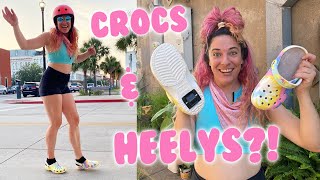 i got HEELY CROCS and this is what happened...