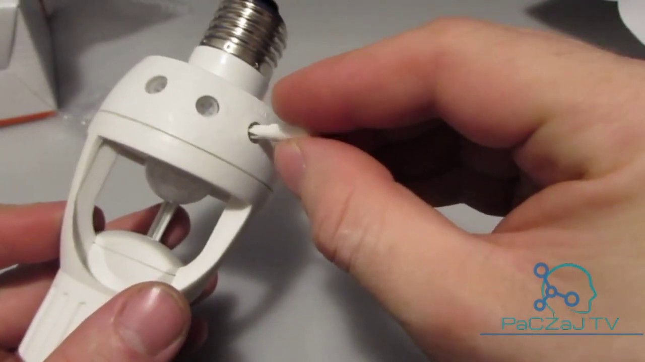 Czujnik zmierzchu oraz ruchu na gwint żarówki E27